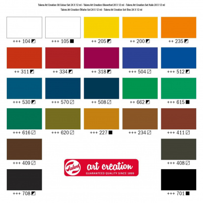 Набор масляных красок "ArtCreation" 24 цв. по 12мл
